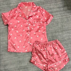 Pink Heart Pajama Set